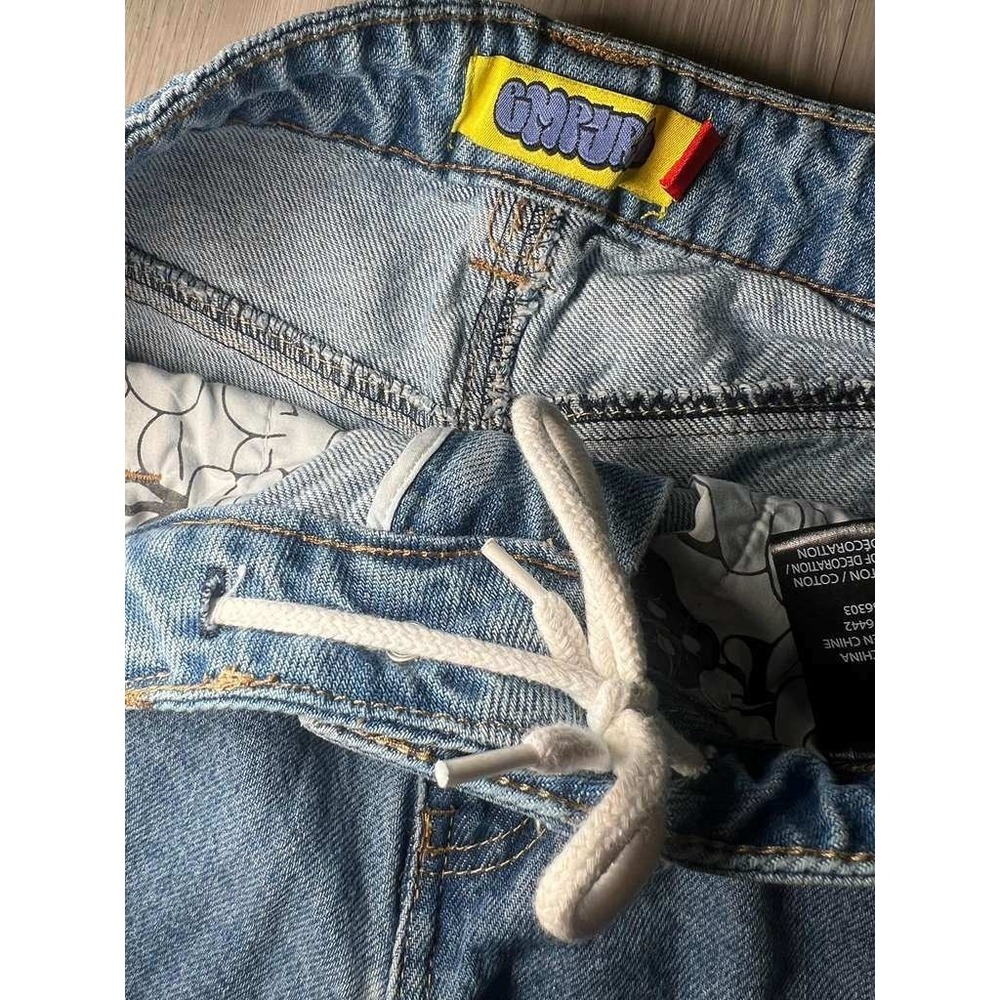 GORYUBI Baggy Jeans Womens 28 Light Wash Y2K Wide Leg Denim Pants - Picture 13 of 16